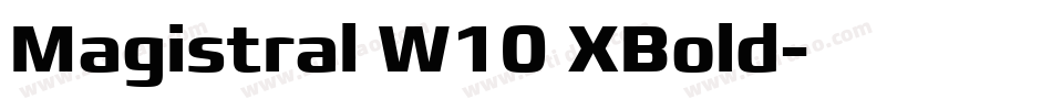 Magistral W10 XBold字体转换